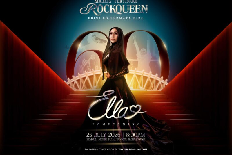 Rock Queen Ella’s Epic 60th Birthday Homecoming in Penang – 55,000+ Fans Expected to Rock Stadium Batu Kawan!